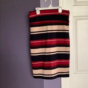 Agnes and Dora striped pencil skirt